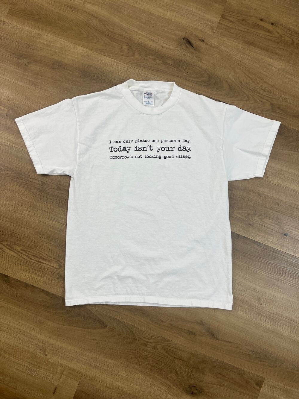Vintage "Today Isn't Your Day" Novelty Tee (M) Delta Pro Weight